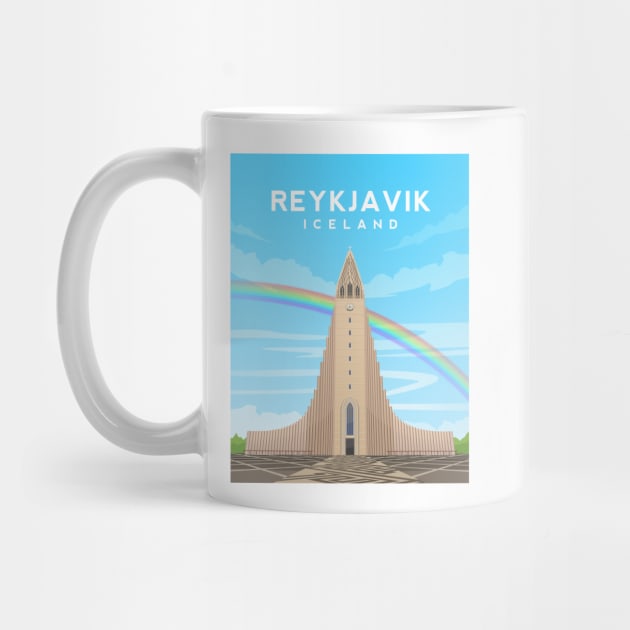 Reykjavik, Iceland - Hallgrimskirkja Cathedral by typelab